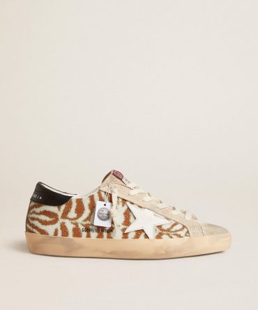 Super-Star LTD in zebra-effect Swarovski with a white leather star
