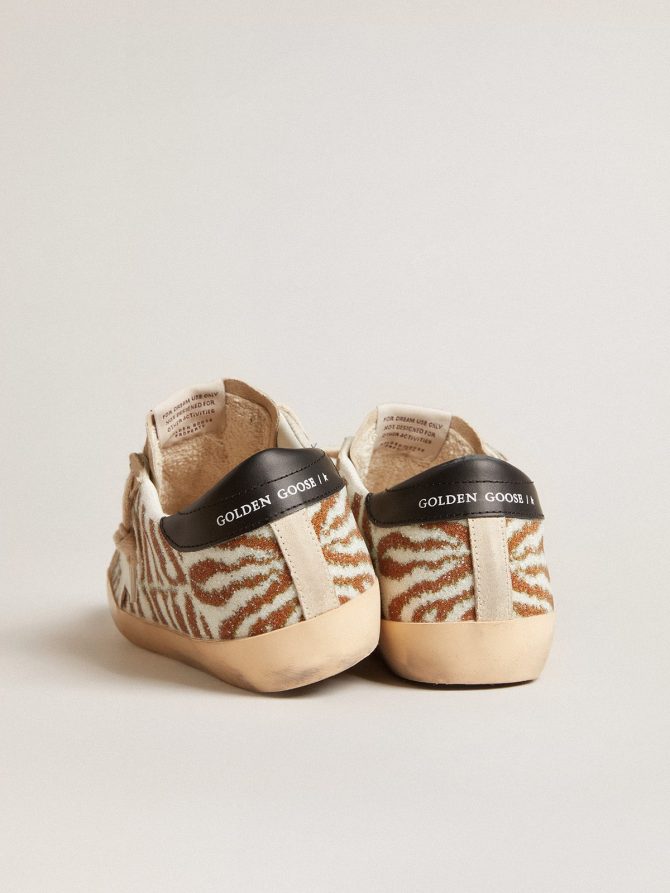 Super-Star LTD in zebra-effect Swarovski with a white leather star - Image 4