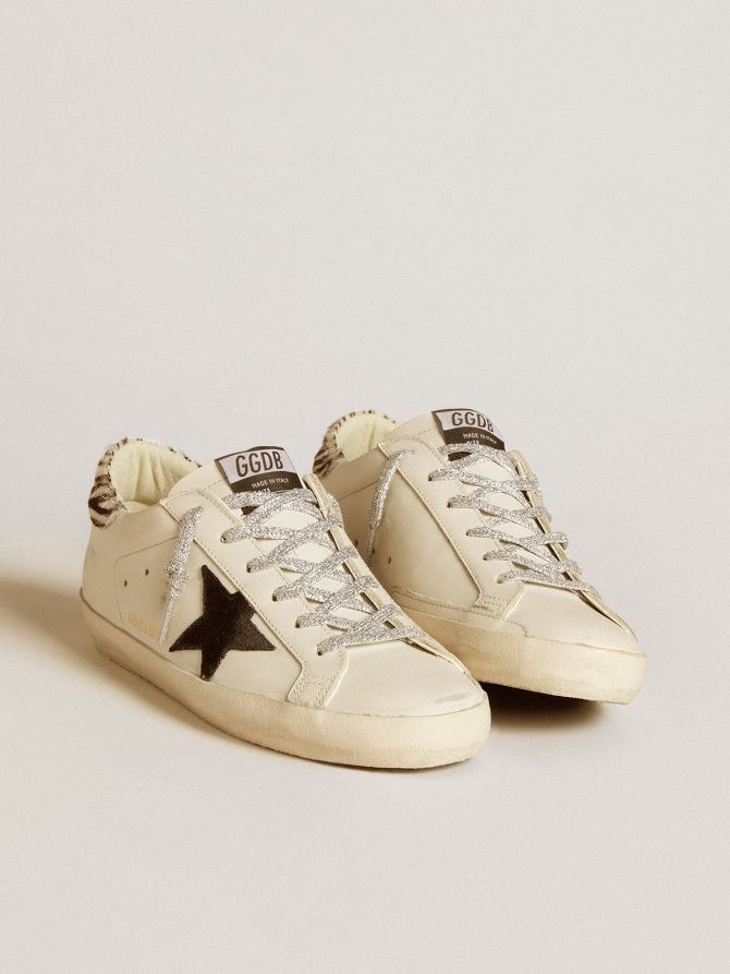 Women’s Super-Star with suede star and in pony skin heel tab - Image 2