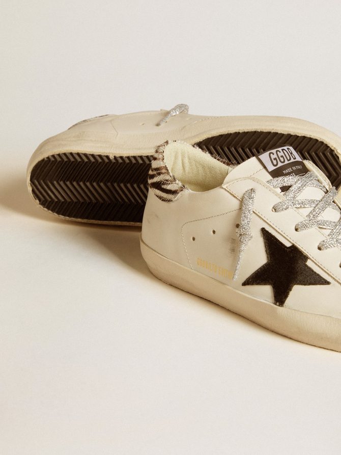 Women’s Super-Star with suede star and in pony skin heel tab - Image 3