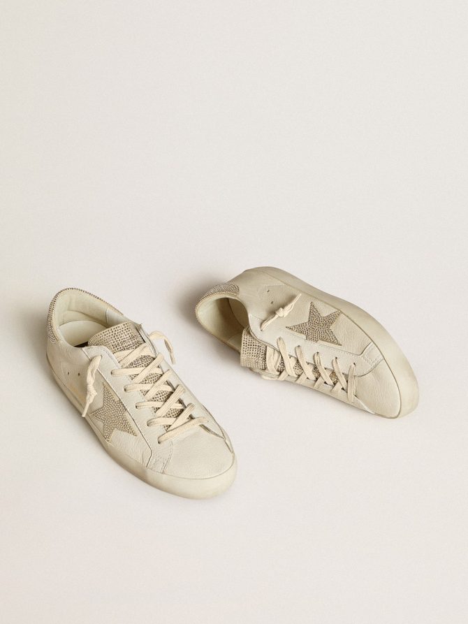 Women’s Super-Star in nappa leather with Swarovski crystal star and heel tab - Image 2