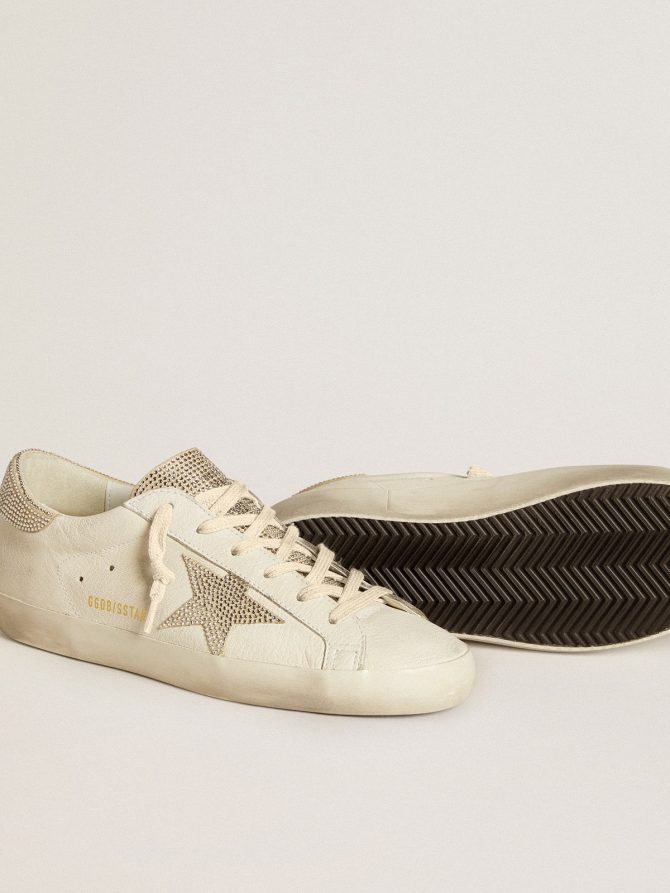 Women’s Super-Star in nappa leather with Swarovski crystal star and heel tab - Image 4