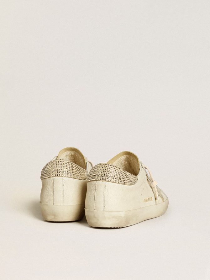 Women’s Super-Star in nappa leather with Swarovski crystal star and heel tab - Image 5