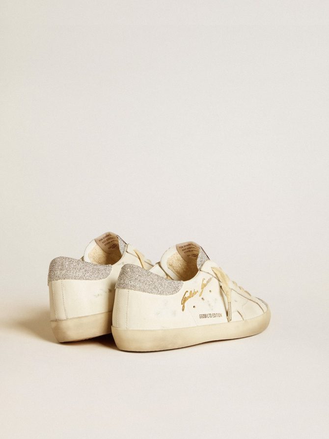 Women’s Super-Star LTD in white leather with Swarovski micro-crystal inserts - Image 4