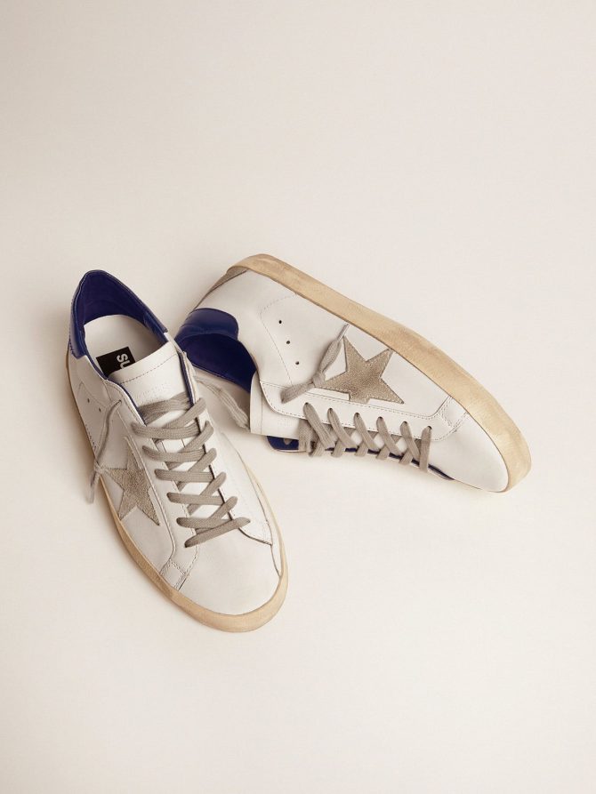 Women’s Super-Star with suede star and blue heel tab - Image 2