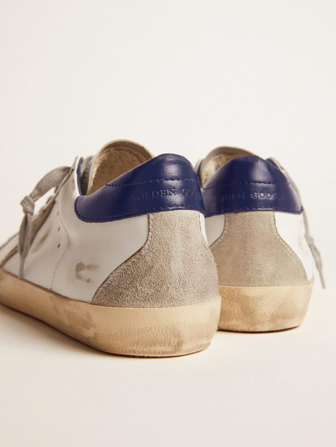 Women’s Super-Star with suede star and blue heel tab - Image 5