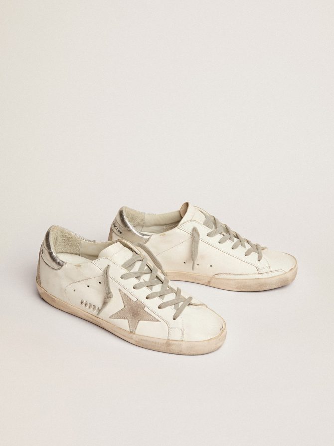 Women’s Super-Star with silver heel tab and metal stud lettering - Image 2