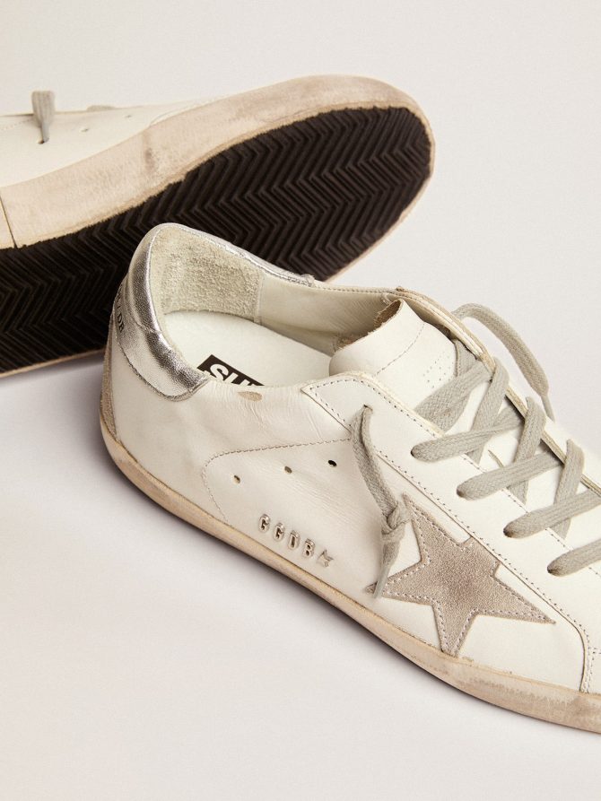 Women’s Super-Star with silver heel tab and metal stud lettering - Image 4