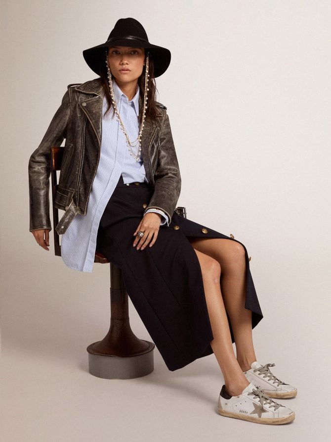 Women’s Super-Star with black heel tab and metal stud lettering - Image 3
