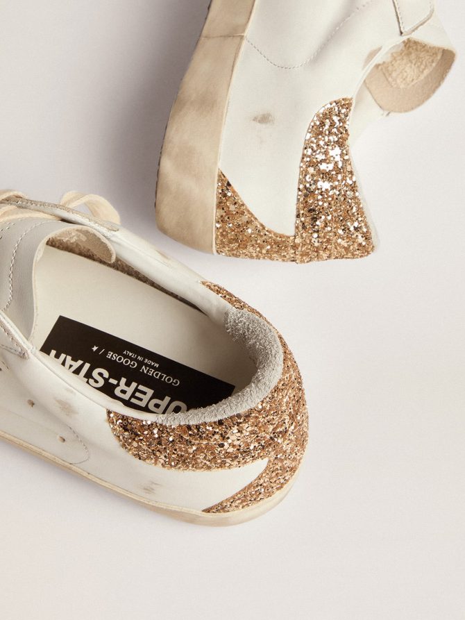 Women’s Super-Star with silver leather star and snake print - Image 5