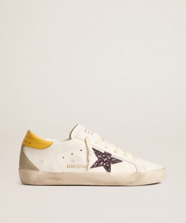 Women’s Bio-based Super-Star with red glitter star and leather heel tab