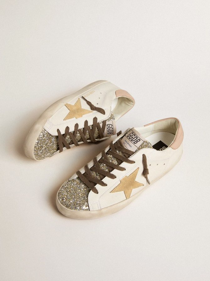 Women’s Bio-based Super-Star with platinum glitter tongue - Image 2