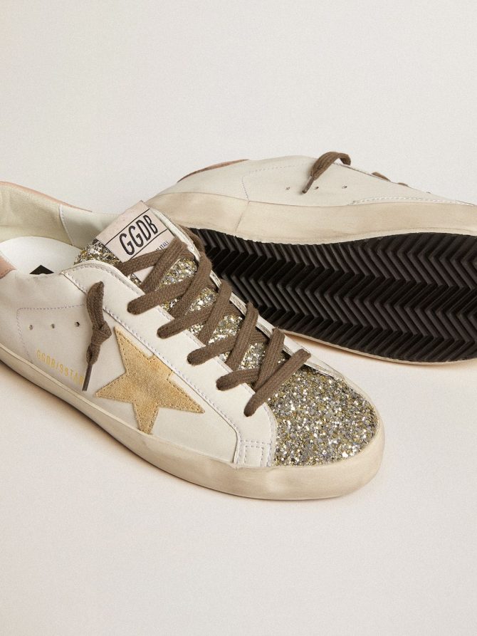 Women’s Bio-based Super-Star with platinum glitter tongue - Image 3