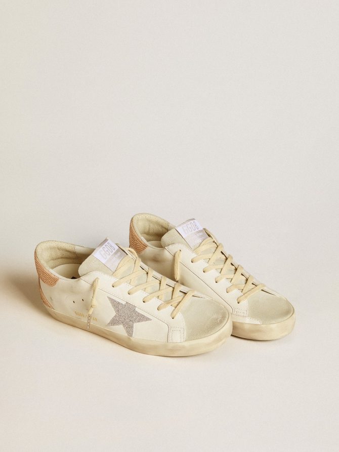 Women’s Super-Star in leather with Swarovski crystal star and heel tab - Image 2