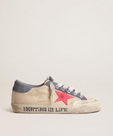 Super-Star Penstar LTD in canvas with lobster-colored suede star