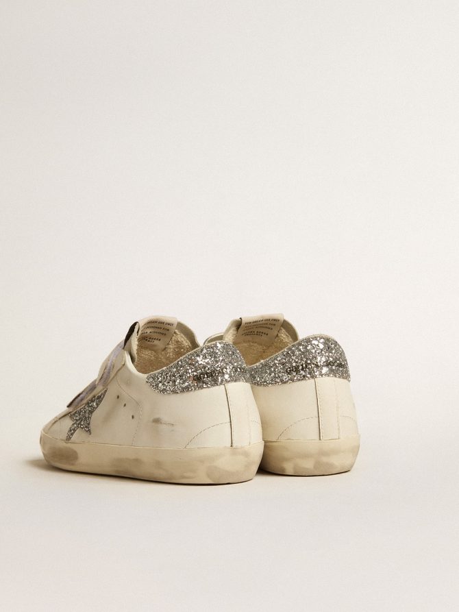 Women’s Old School with silver glitter star and ice-gray suede tongue - Image 4