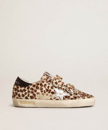 Women’s Old School LTD in pony skin with silver star and leather heel tab
