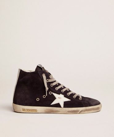 Francy sneakers in leather with leather star and heel tab