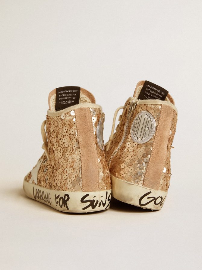Francy Penstar in sequins with leather star and suede inserts - Image 4