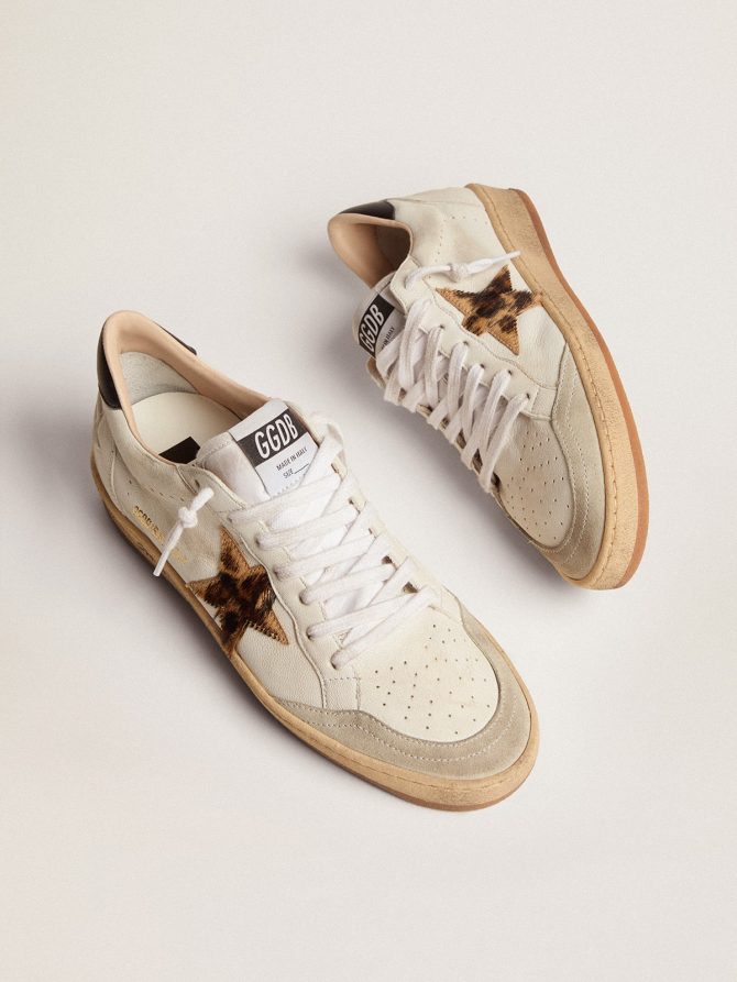 Women’s Ball Star with leopard print pony skin star and black heel tab - Image 2