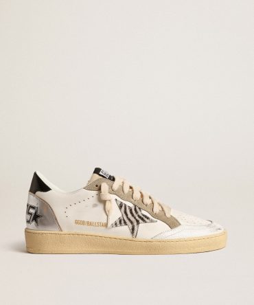 Ball Star LTD with zebra-print star and metallic leather insert
