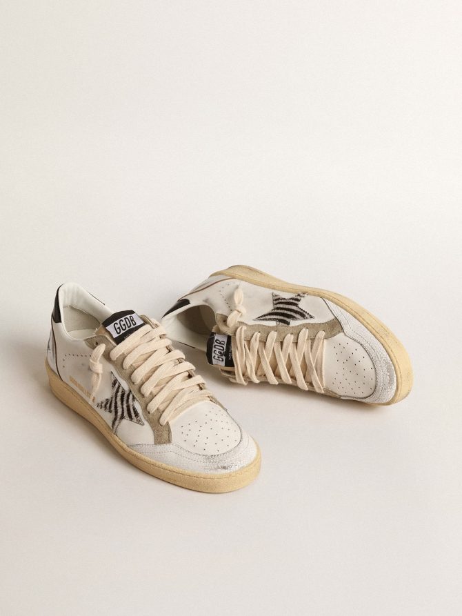 Ball Star LTD with zebra-print star and metallic leather insert - Image 2