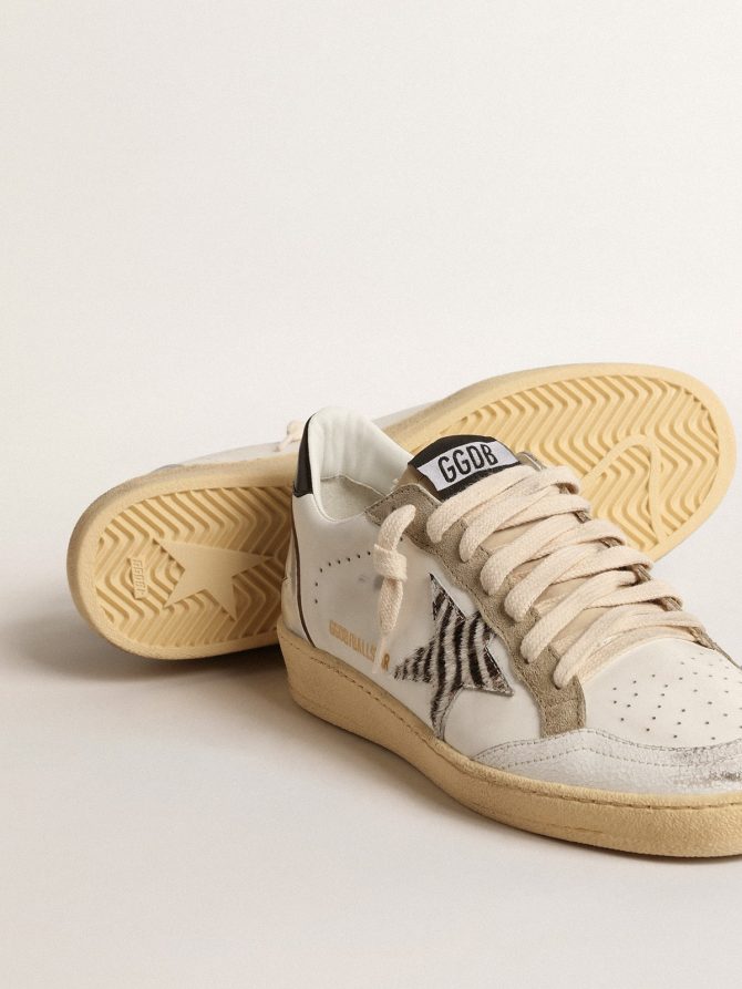 Ball Star LTD with zebra-print star and metallic leather insert - Image 3