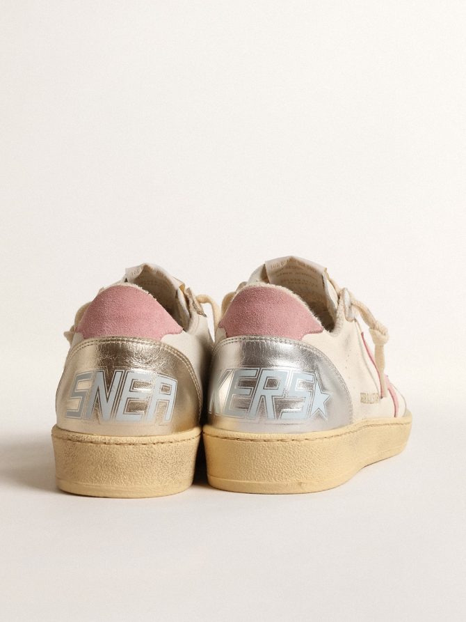 Ball Star with pink suede star and metallic leather inserts - Image 5