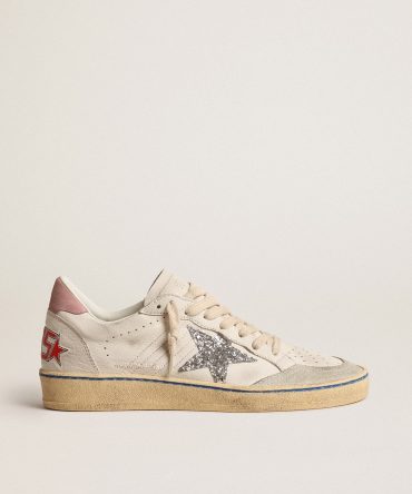 Ball Star LTD with glitter star and pink suede heel tab