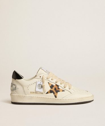 Women’s Ball Star with leopard-print star embellished with Swarovski crystal
