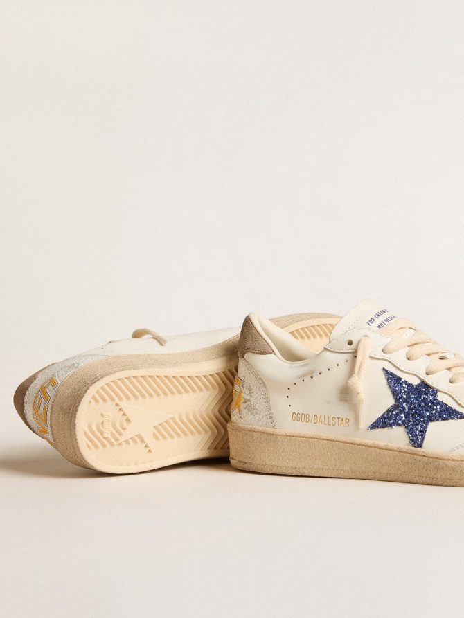 Ball Star with blue glitter star and dove-gray suede heel tab - Image 3
