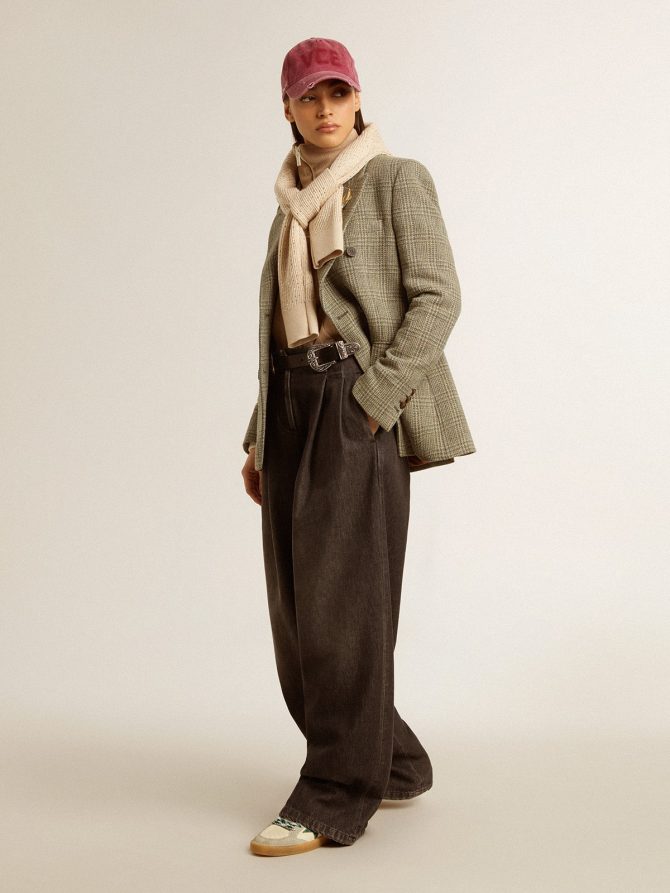 Women’s Ball Star LTD in nappa with green crocodile-print leather star - Image 7