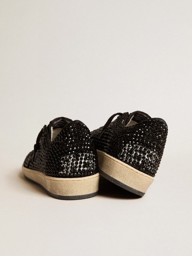 Ball Star in suede with black Swarovski crystals and black suede star - Image 5
