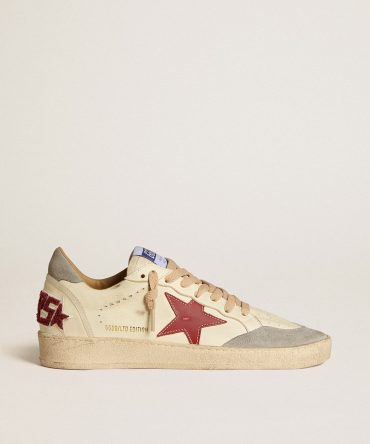 Women’s Ball Star LTD in nappa with leather star and silver suede heel tab