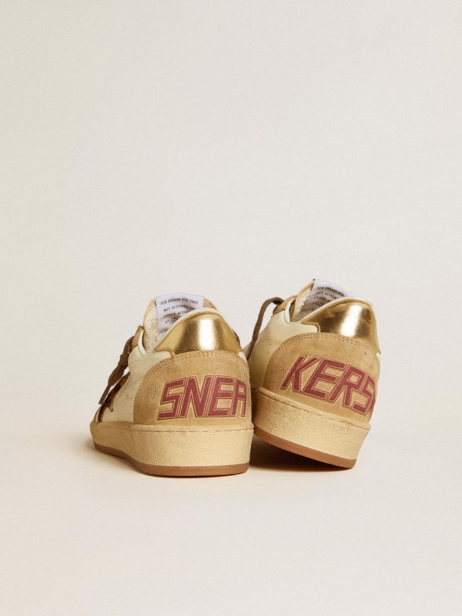 Women’s Ball Star in nappa and suede with pony skin star and metallic heel tab - Image 4