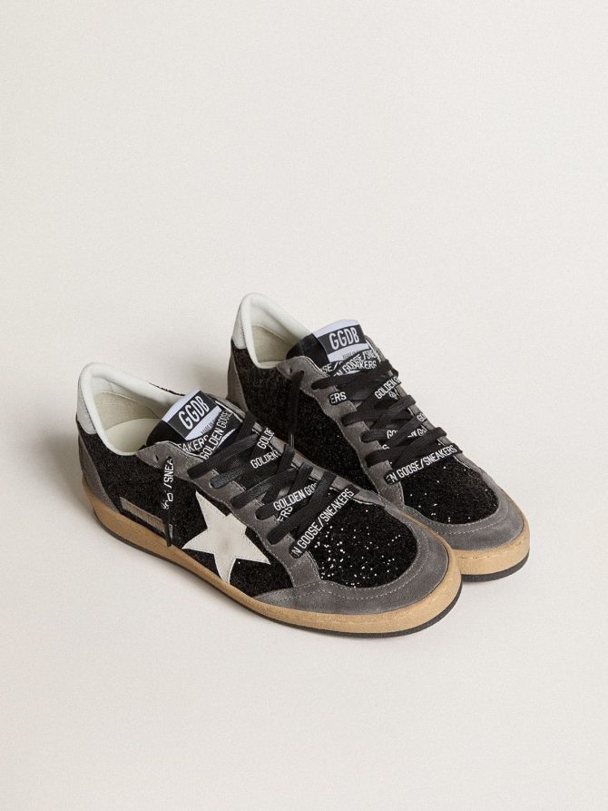 Women’s Ball Star in glitter with leather star and metallic leather heel tab - Image 2