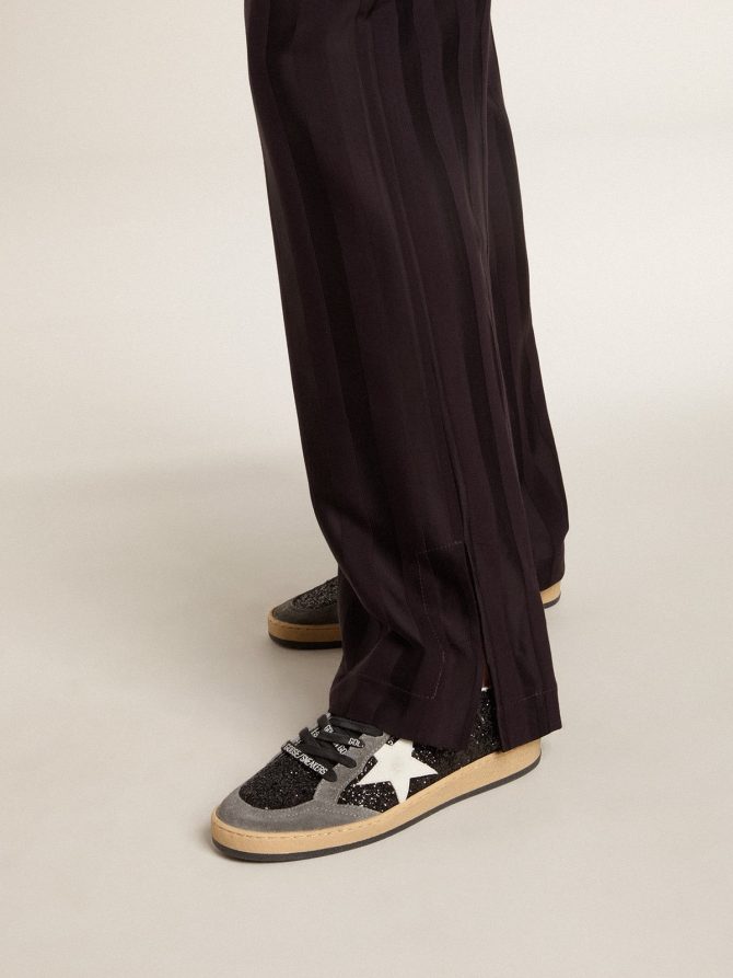 Women’s Ball Star in glitter with leather star and metallic leather heel tab - Image 3