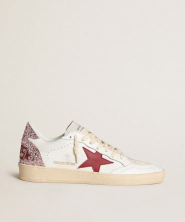 Women’s Ball Star LTD with red leather star and pink glitter heel tab
