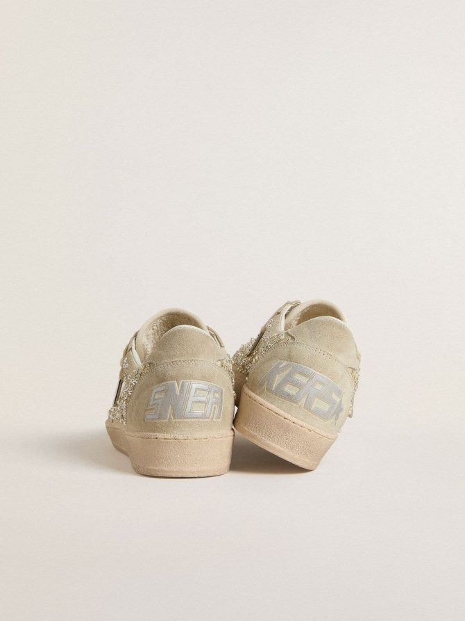Ball Star in suede with Swarovski crystals and pearls and leather star - Image 4