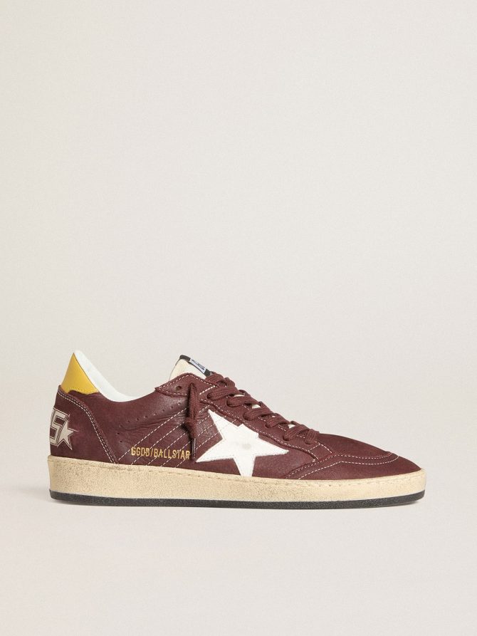 Women’s Ball Star in chocolate nubuck with leather star and heel tab