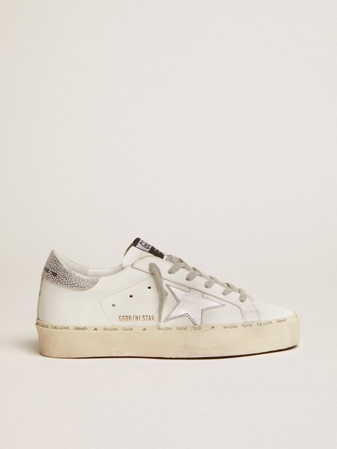 Women’s Hi Star with star and metallic silver heel