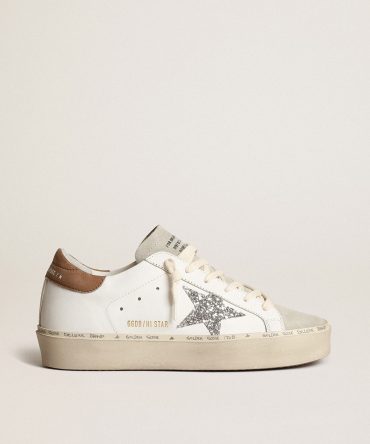 Women’s Hi Star with silver glitter star and dove-gray nubuck heel tab