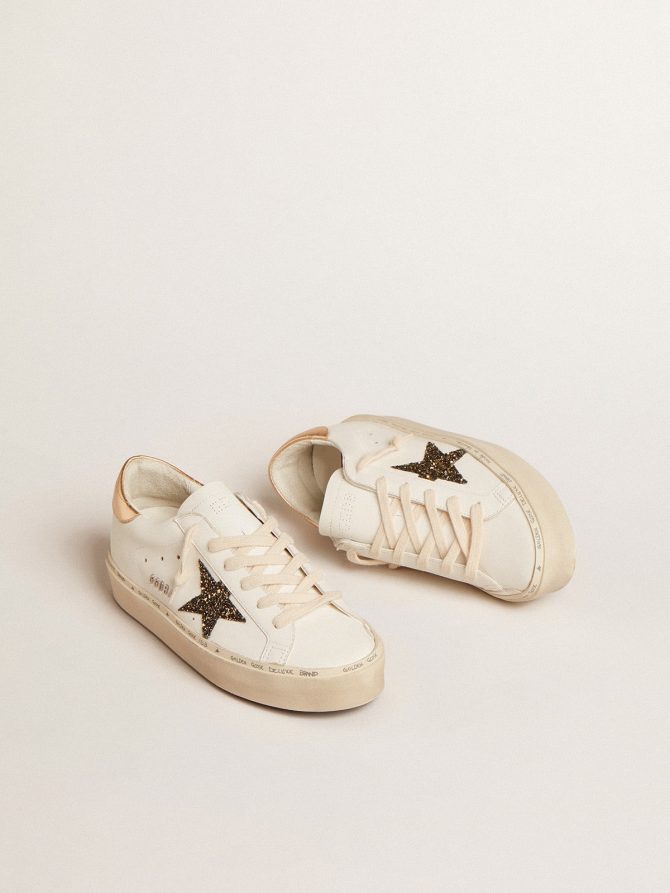 Hi Star LTD with black and gold glitter star and gold heel tab - Image 2