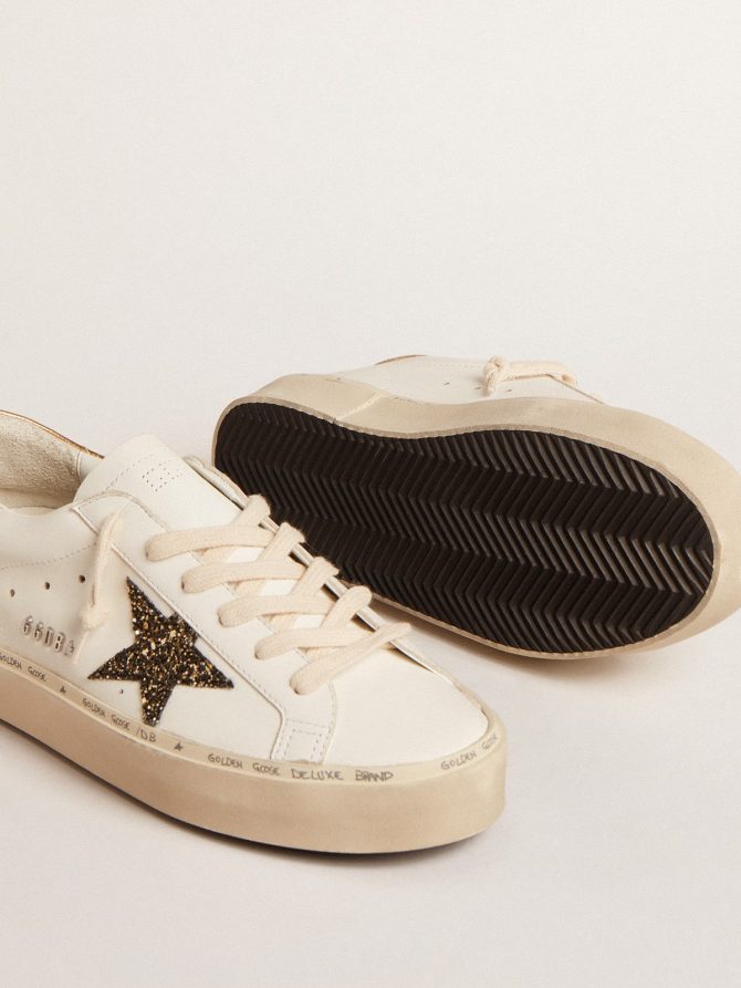Hi Star LTD with black and gold glitter star and gold heel tab - Image 3