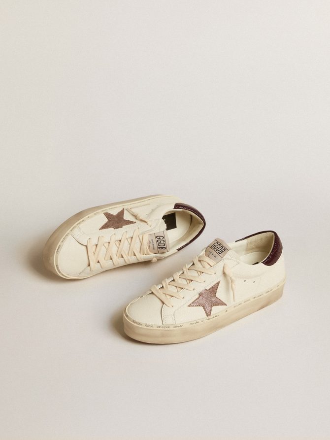 Women’s Hi Star LTD in nappa with glitter star and lizard-print heel tab - Image 2