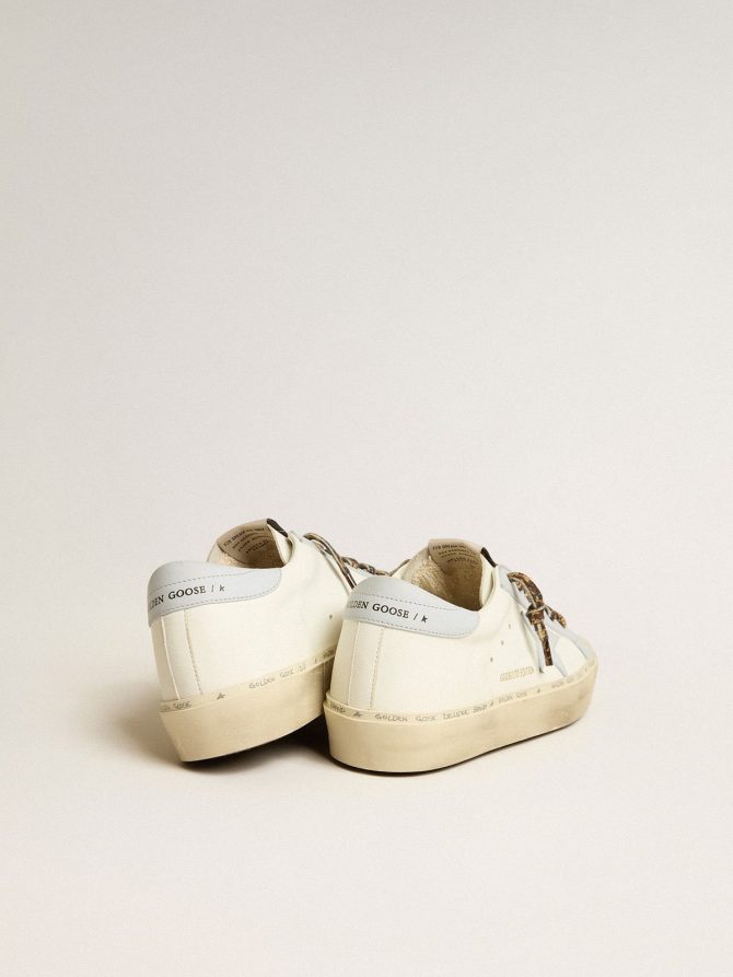 Hi Star LTD in leather with light blue leather star and heel tab - Image 4