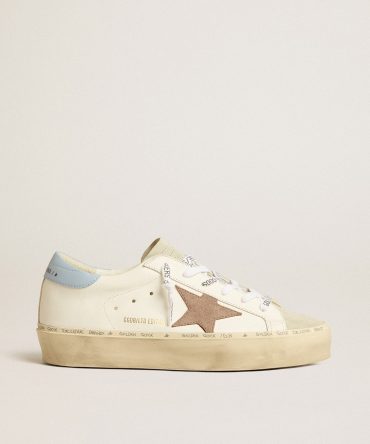 Hi Star LTD with pink suede star and light blue leather heel tab