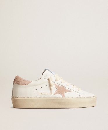 Women’s Hi Star LTD with old rose suede star and heel tab with pearls