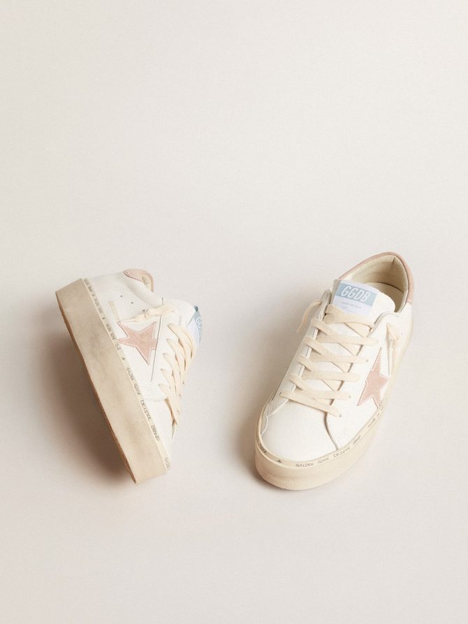 Women’s Hi Star LTD with old rose suede star and heel tab with pearls - Image 2