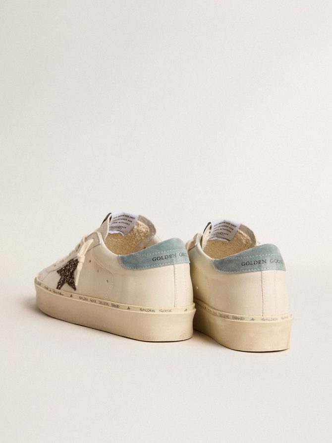 Women’s Hi Star LTD with hazelnut glitter star and light blue suede heel tab - Image 4
